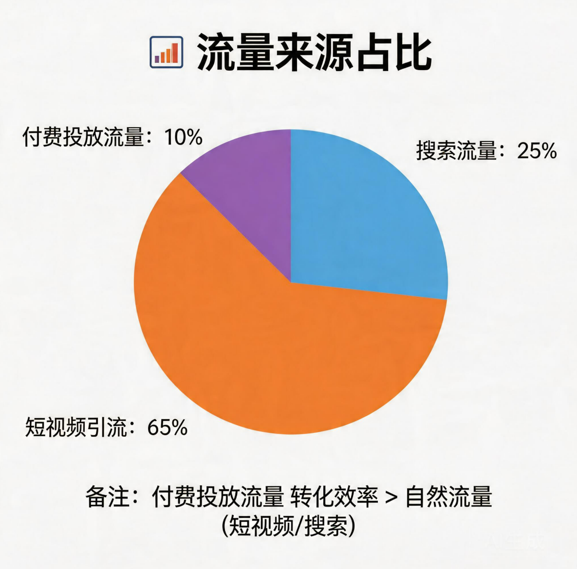 流量来源占比图