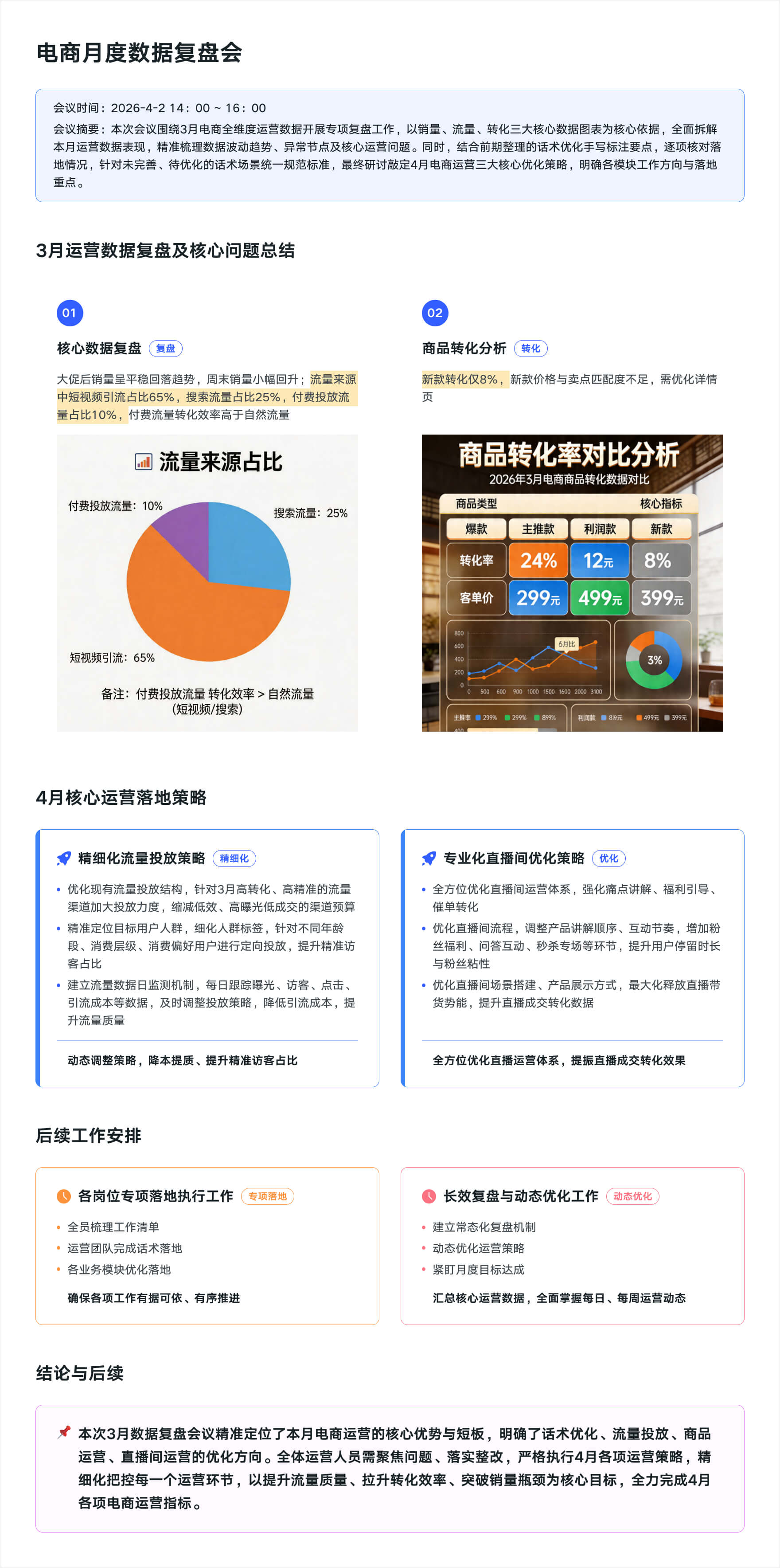 会议纪要浅色模式